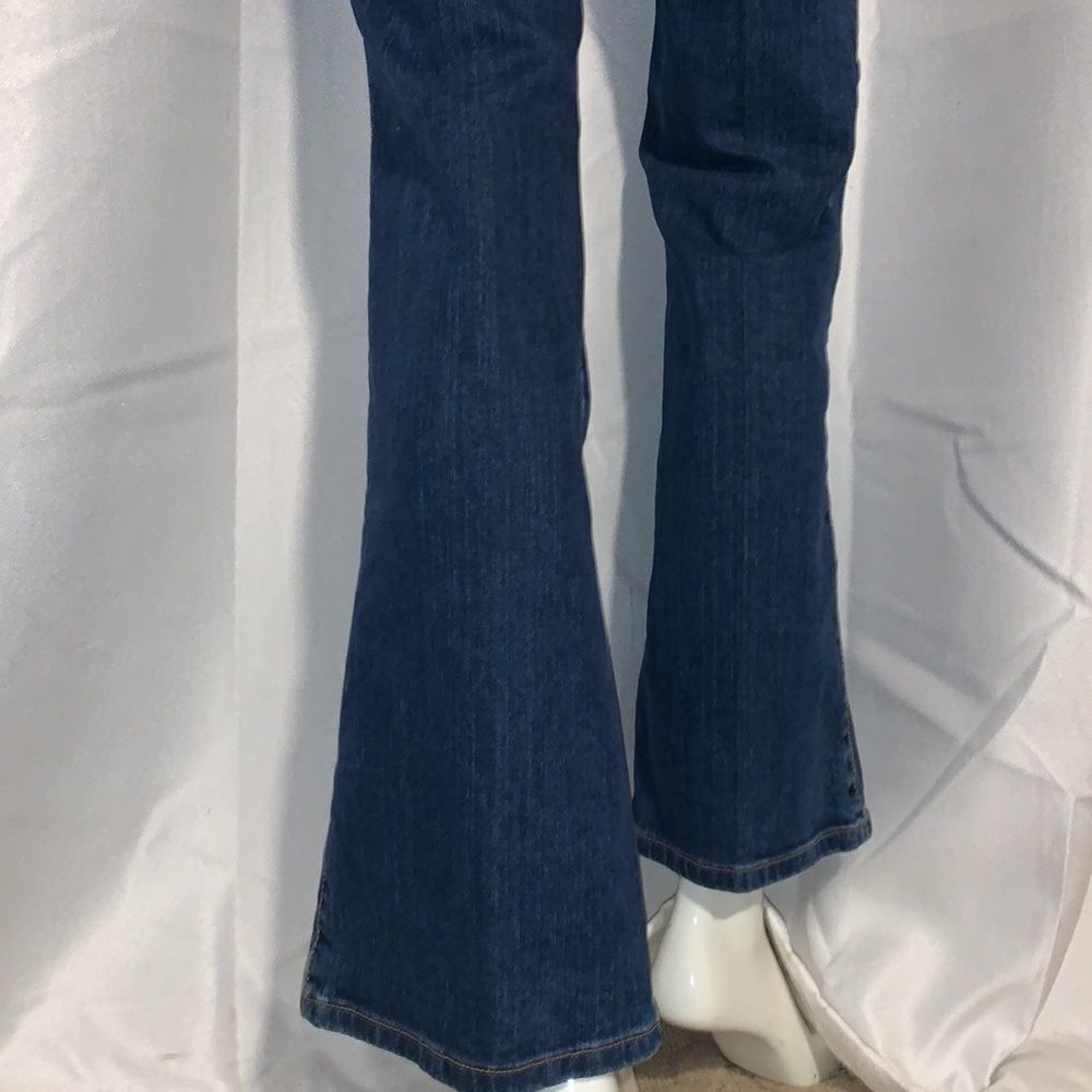 Vintage Blue Flare Wide Leg Jeans - Picture 8 of 16